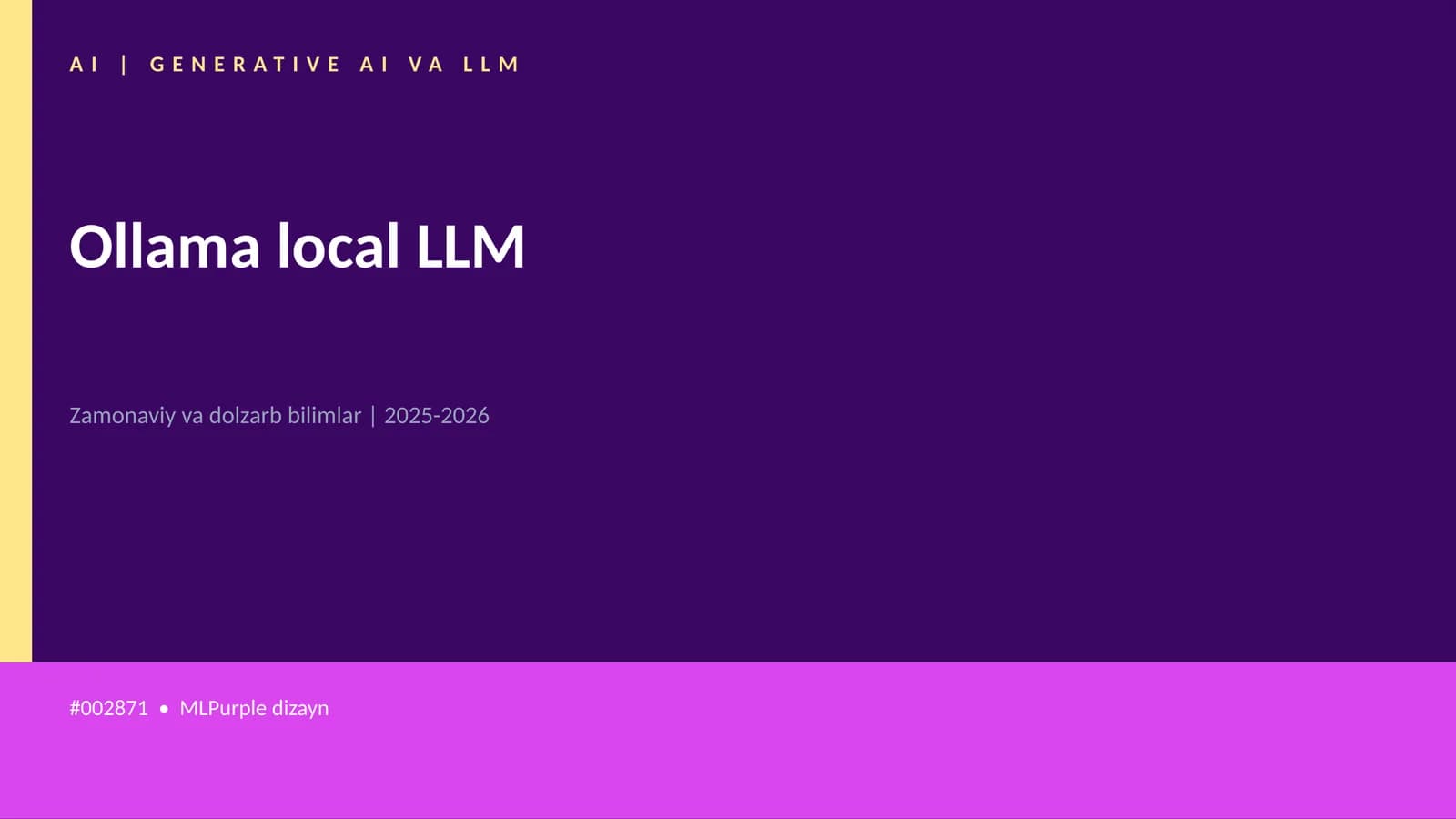Ollama local LLM