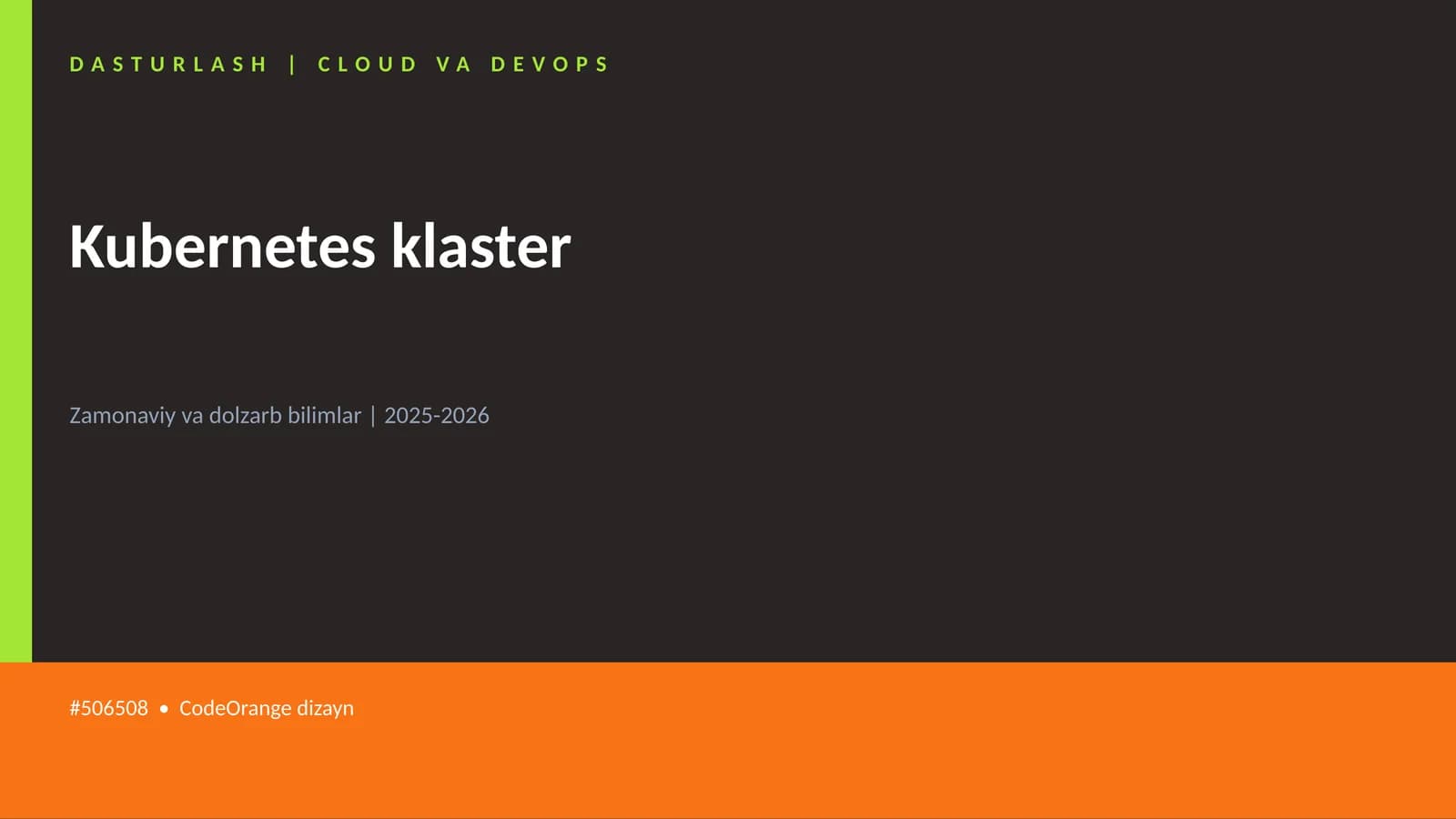 Kubernetes klaster