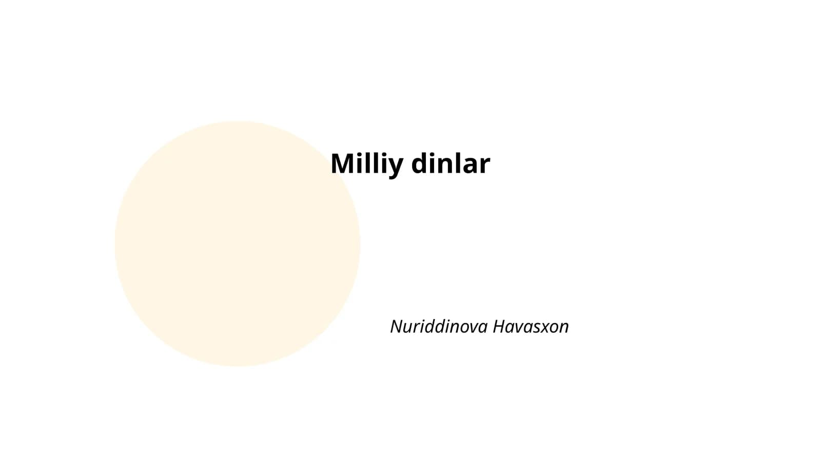 Milliy dinlar