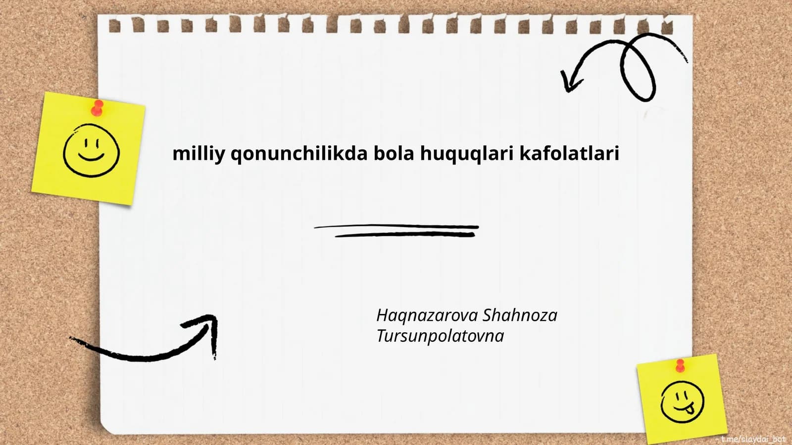 milliy qonunchilikda bola huquqlari kafolatlari