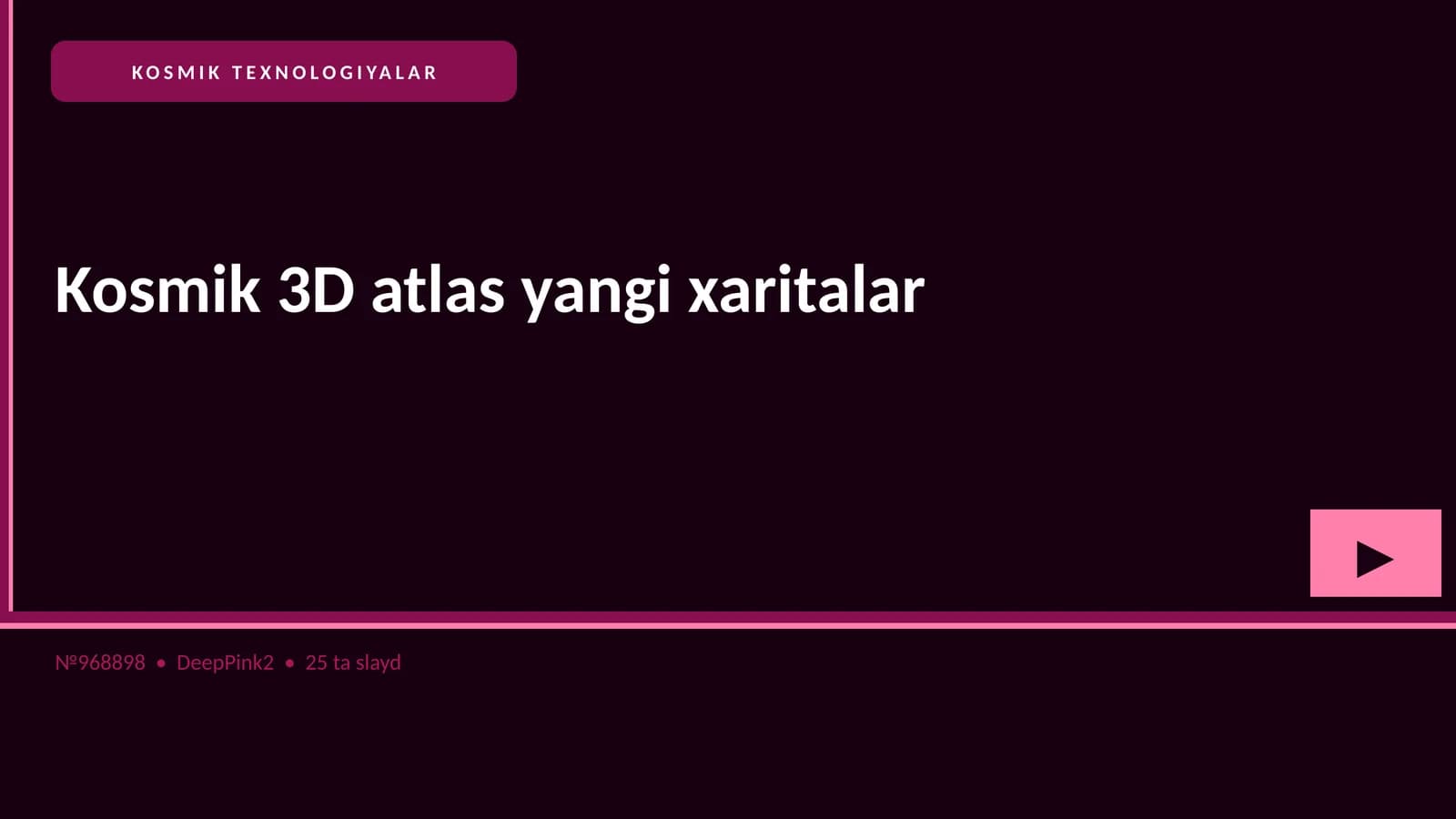 Kosmik 3D atlas yangi xaritalar