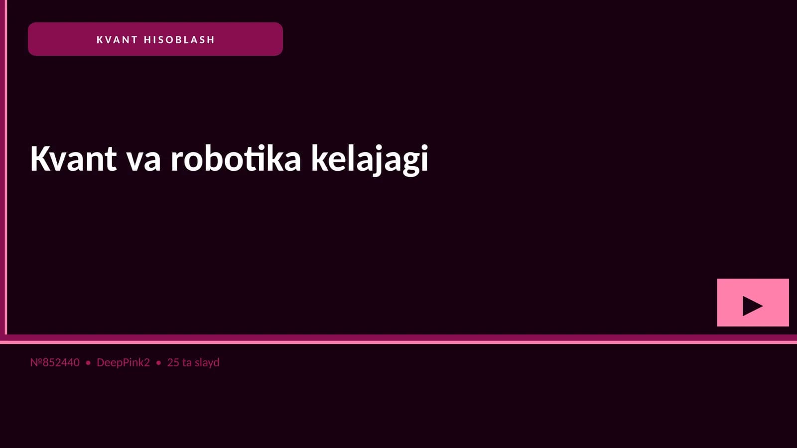 KVANT HISOBLASH
