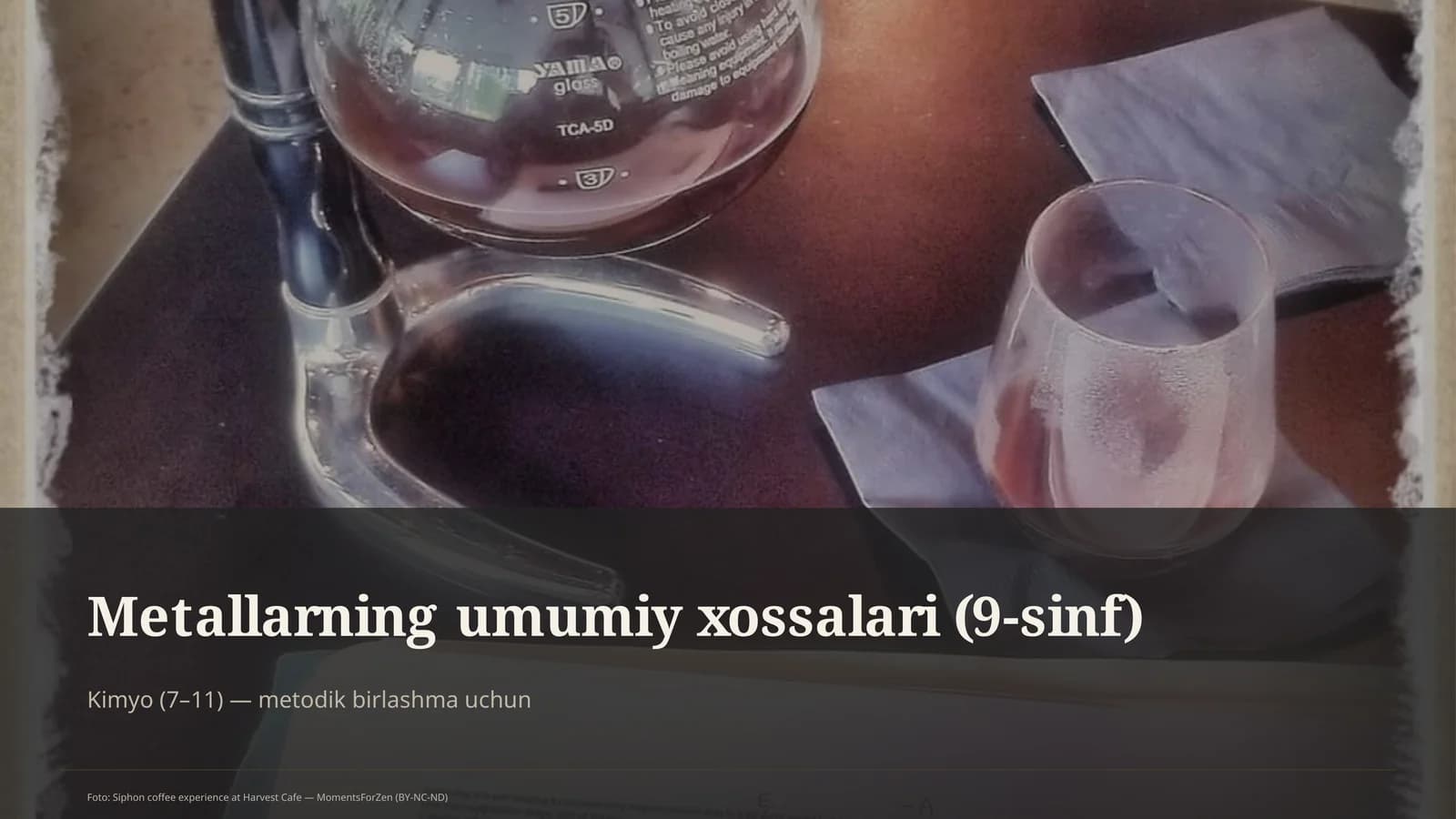 Metallarning umumiy xossalari (9-sinf)