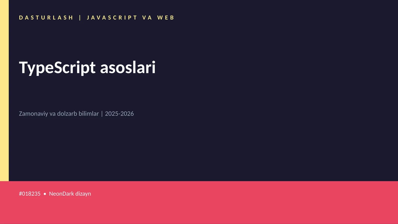 TypeScript asoslari