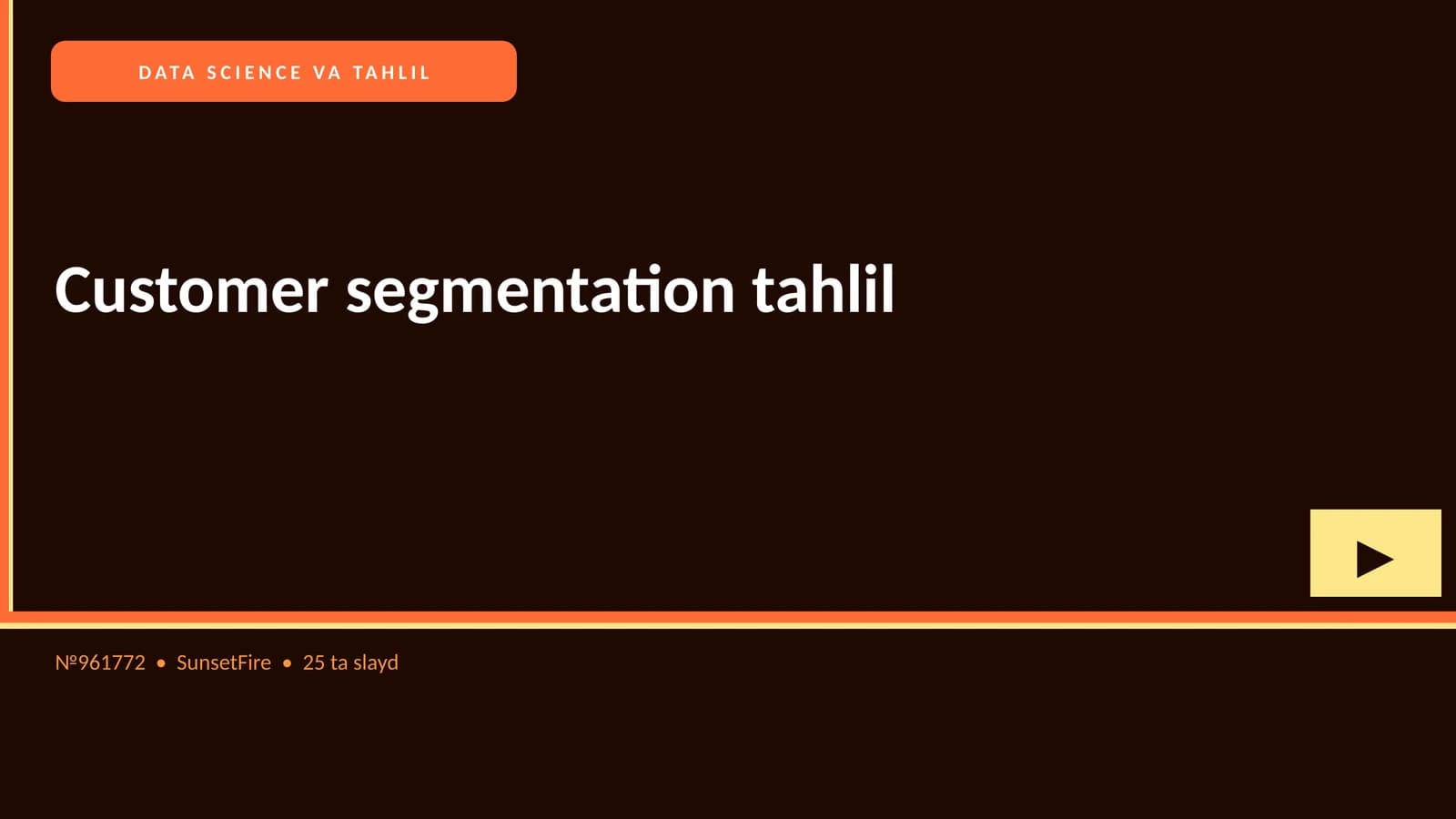 DATA SCIENCE VA TAHLIL