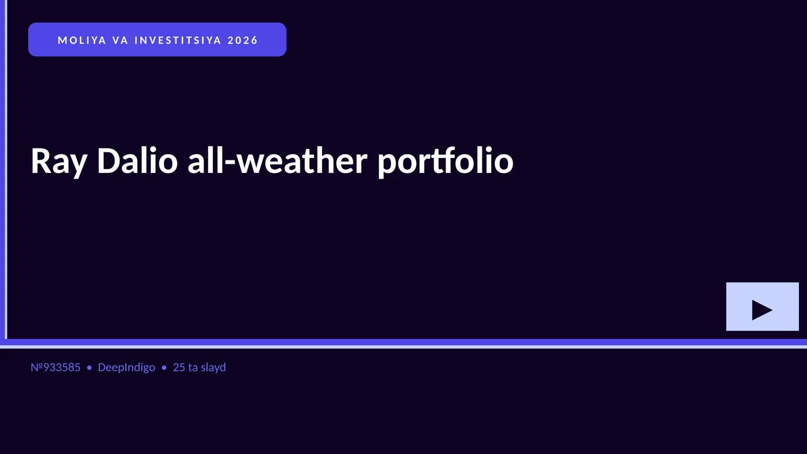 Ray Dalio all-weather portfolio