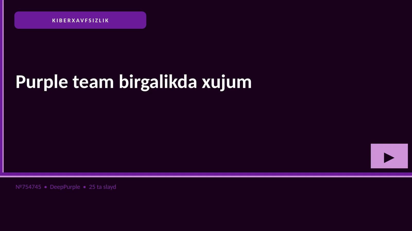 KIBERXAVFSIZLIK