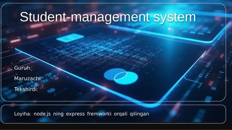 Student-management system