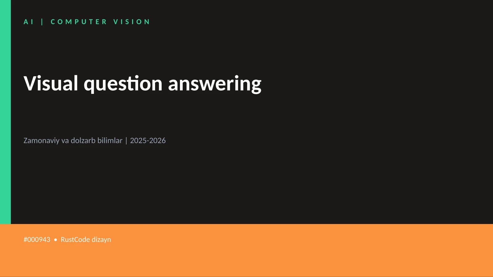 Visual question answering