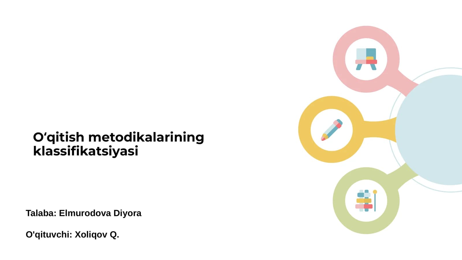 Oʻqitish metodikalarining klassifikatsiyasi