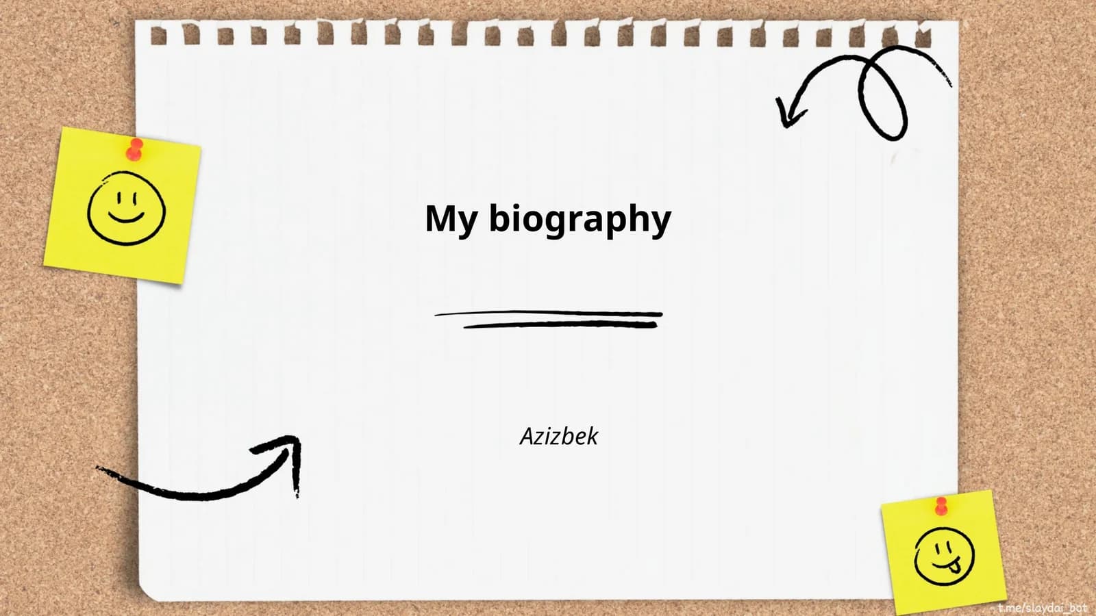 My biography