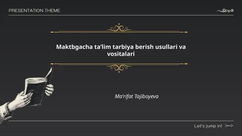 Musiqa, ritmika va musiqa asboblaridan foydalanish usullari
