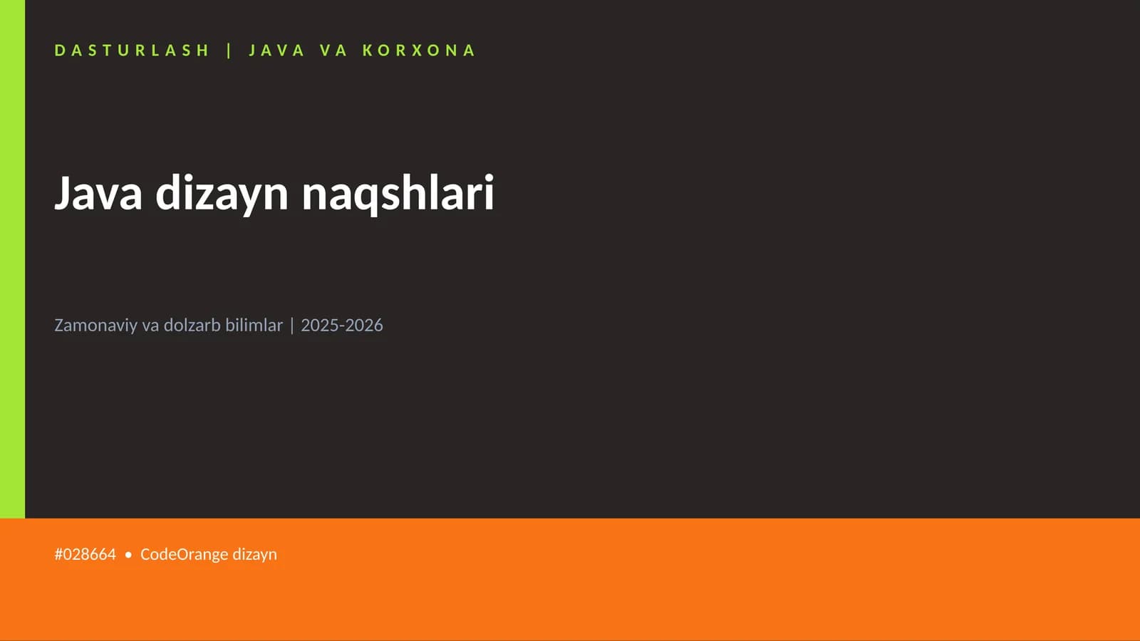 Java dizayn naqshlari
