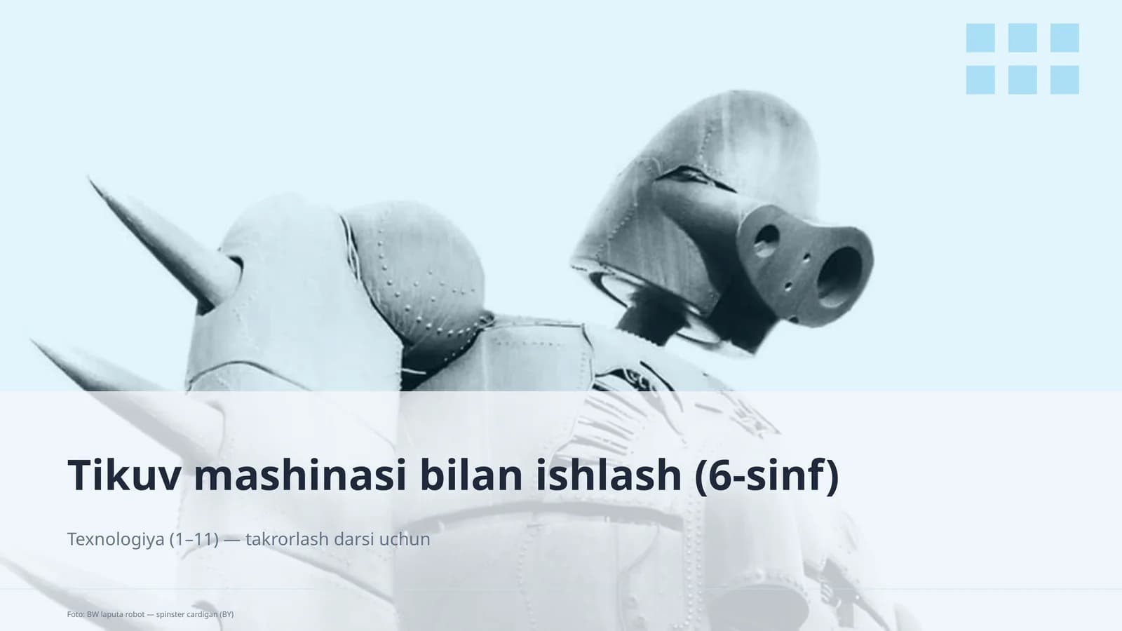 Tikuv mashinasi bilan ishlash (6-sinf)