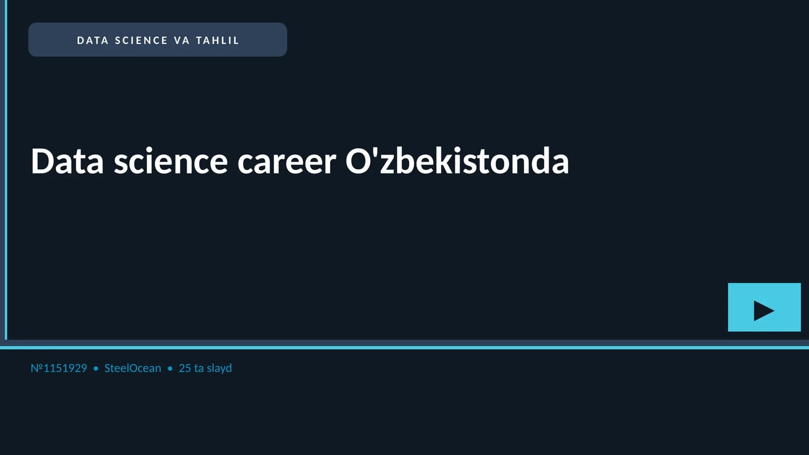 DATA SCIENCE VA TAHLIL