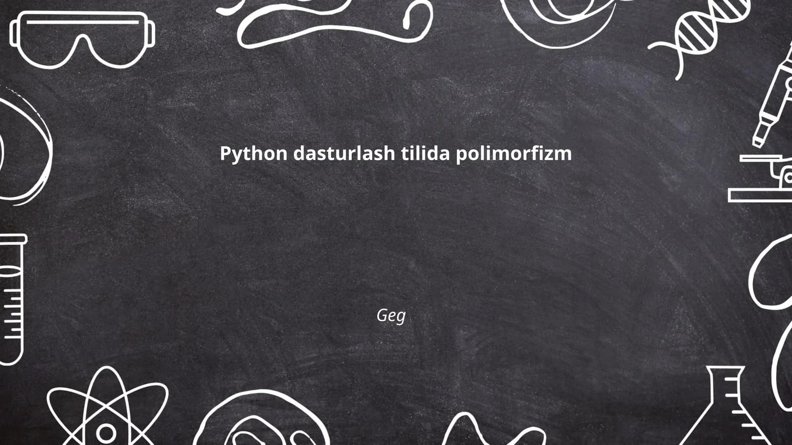 Python dasturlash tilida polimorfizm