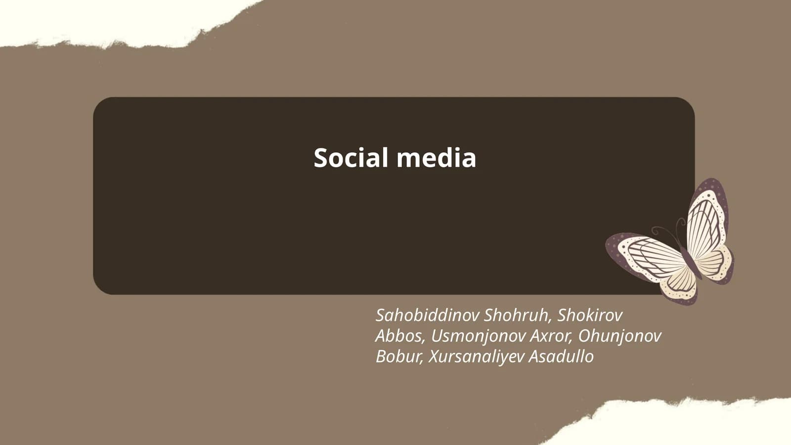 Social media marketing