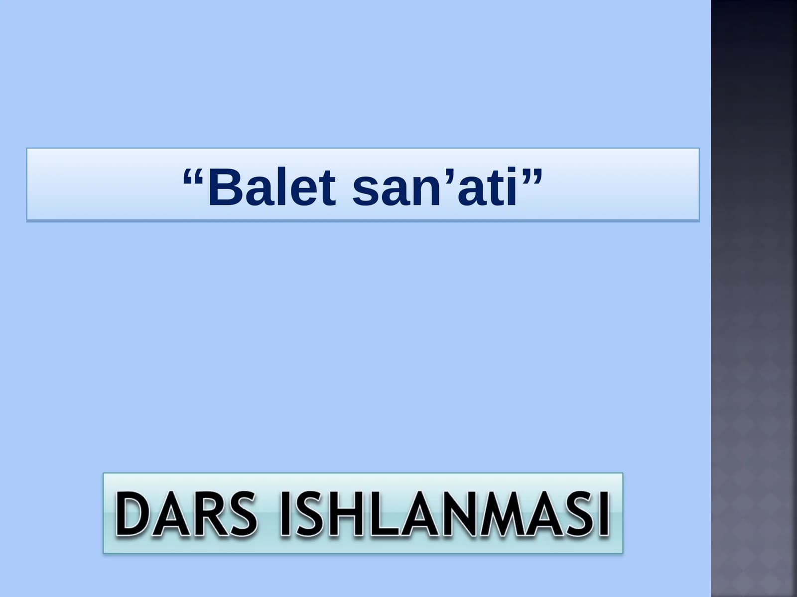Balet san’ati
