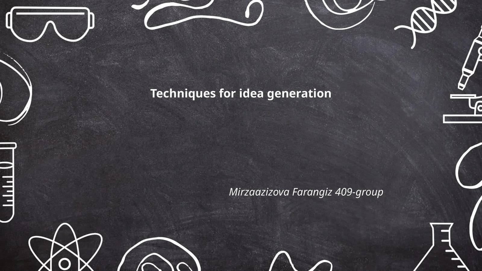 Techniques for idea generation