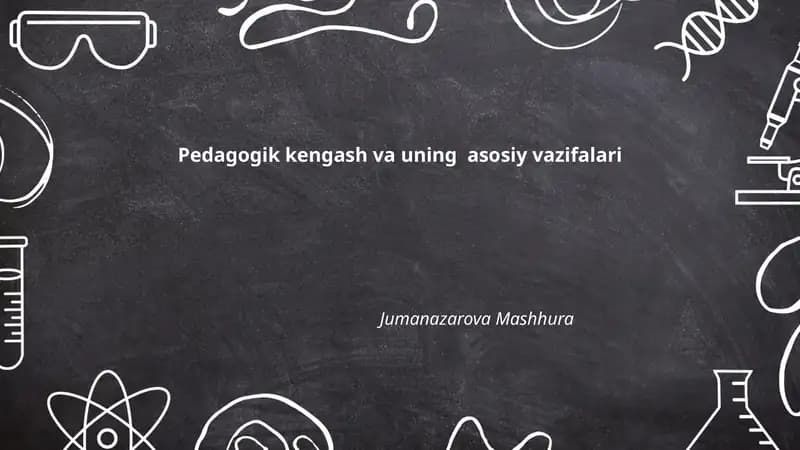 Pedagogik kengash va uning asosiy vazifalari