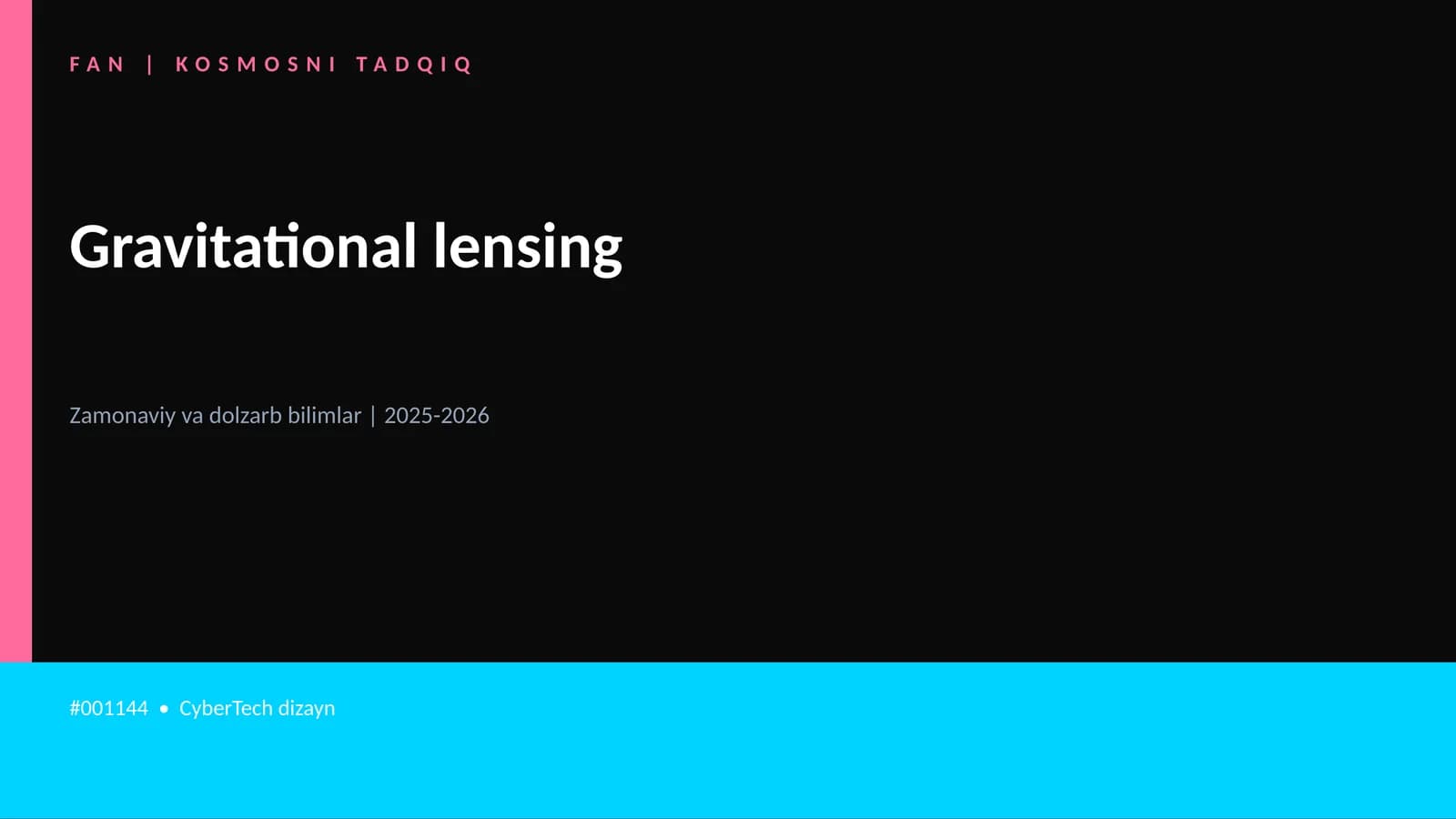 Gravitational lensing