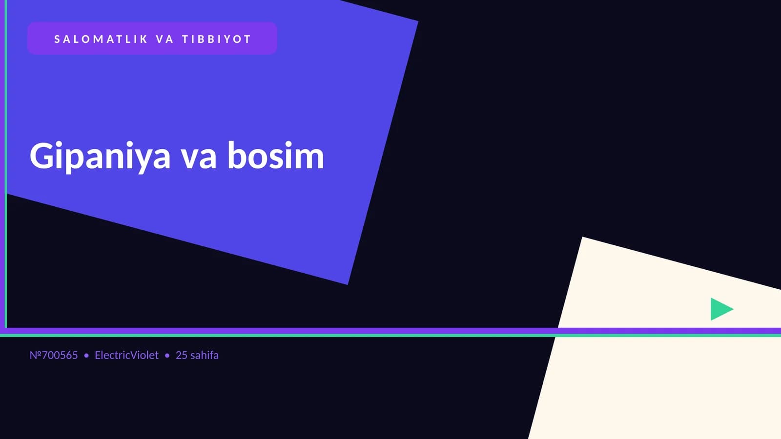 Gipaniya va bosim