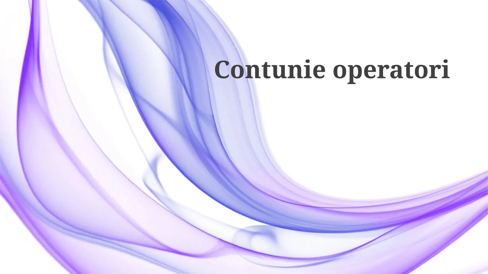 `continue` operatori