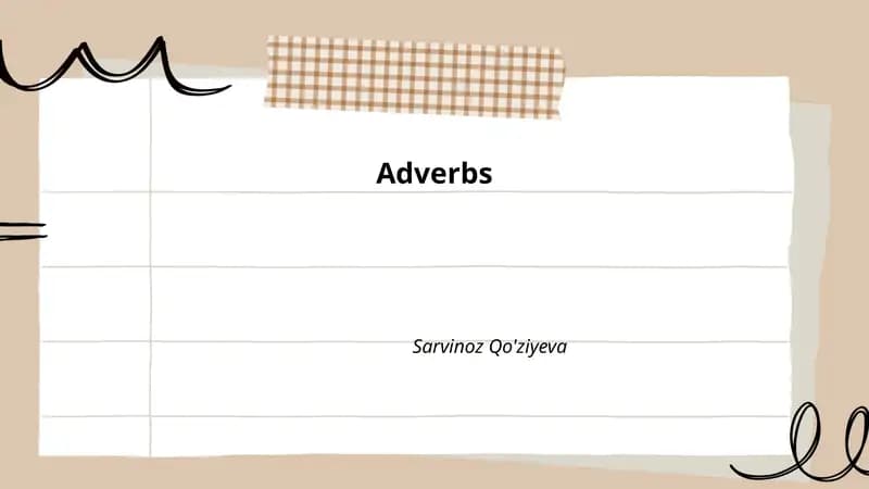 Adverbs
