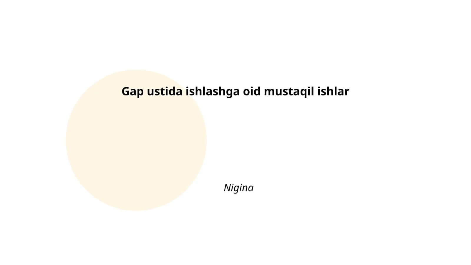 Gap ustida ishlashning asosiy tamoyillari