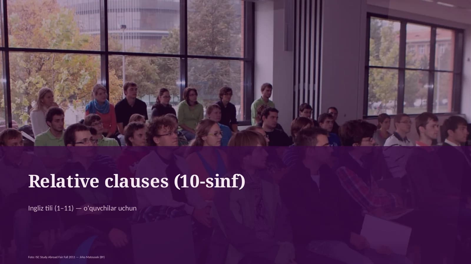 Relative clauses (10-sinf)