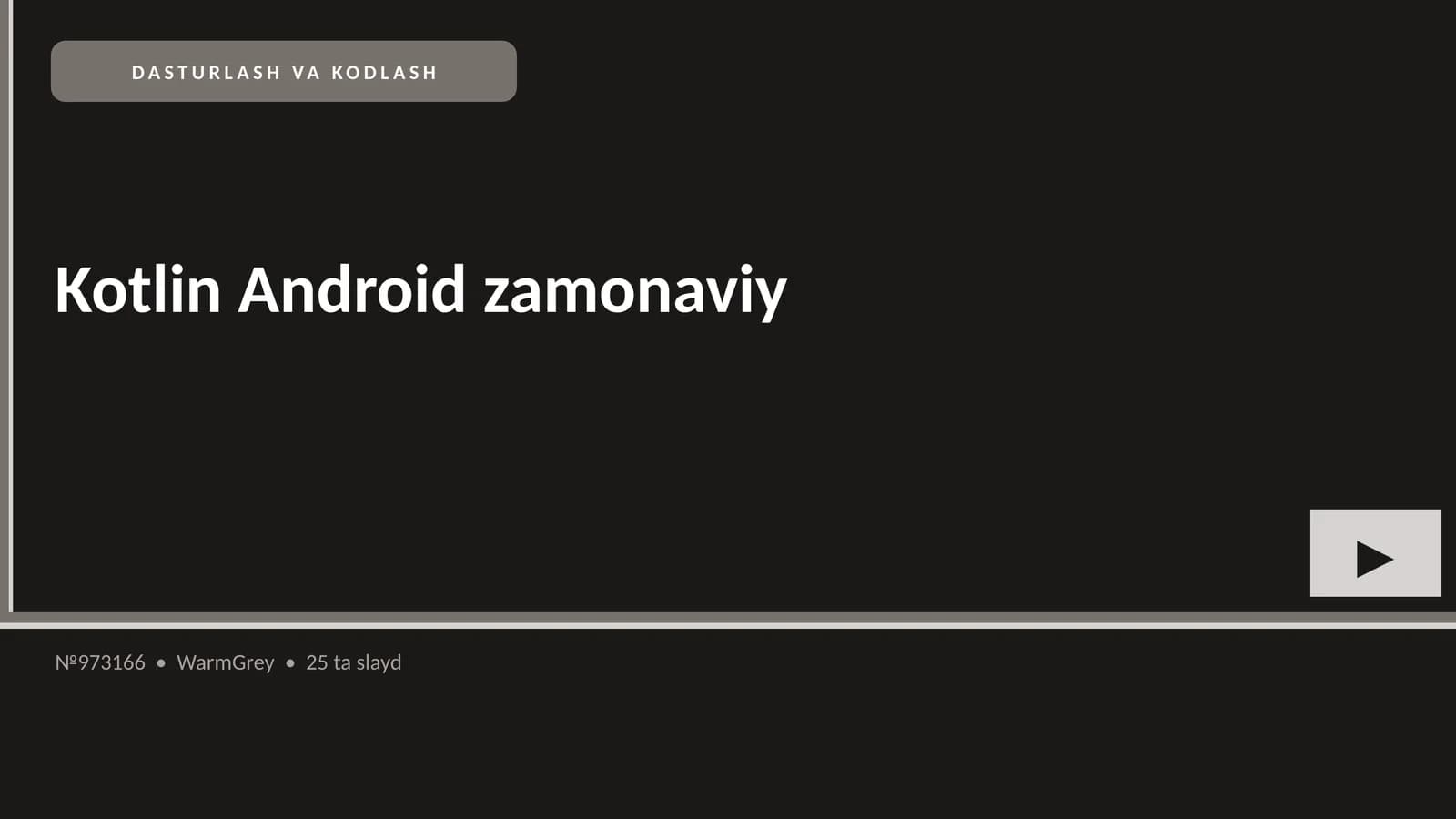 Kotlin Android zamonaviy