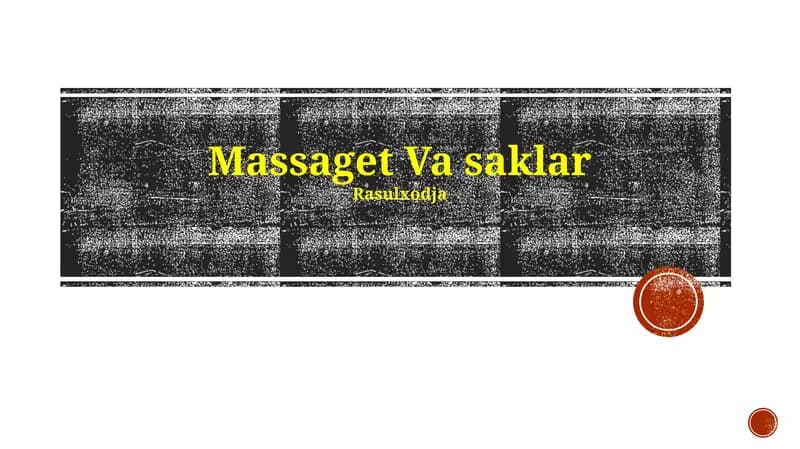 Massaget Va saklar