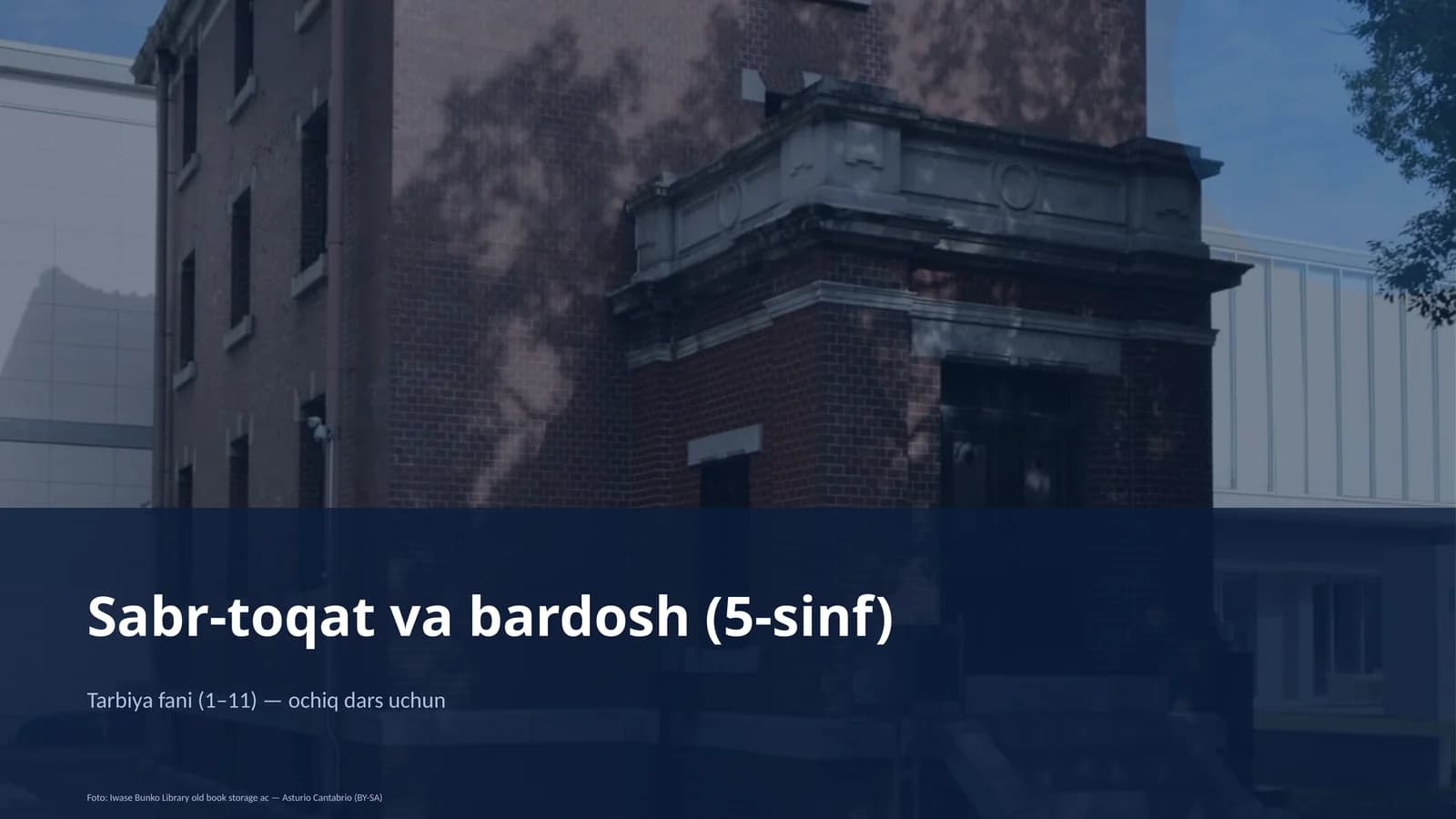 Sabr-toqat va bardosh (5-sinf)