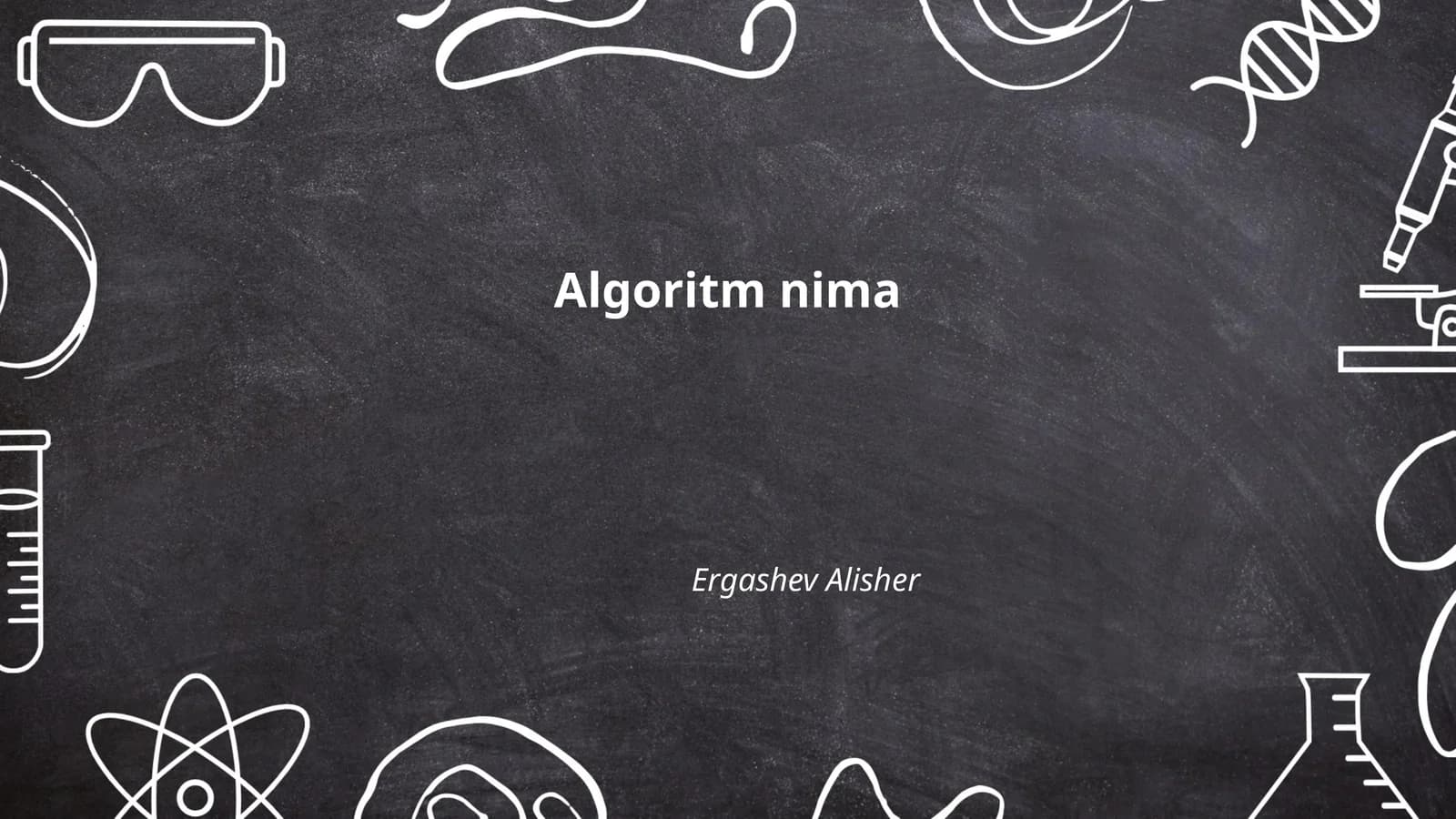 Algoritm nima