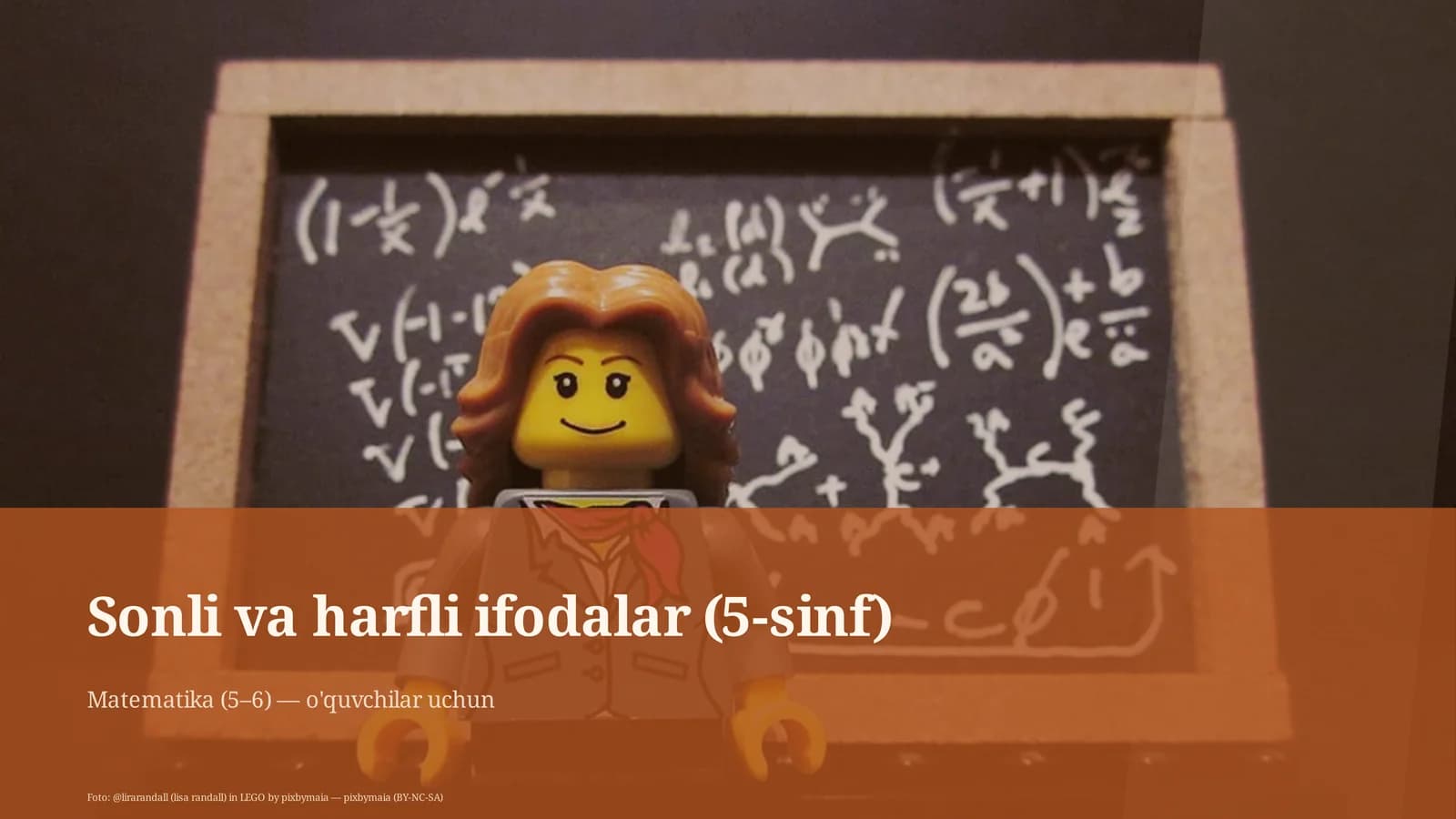 Sonli va harfli ifodalar (5-sinf)