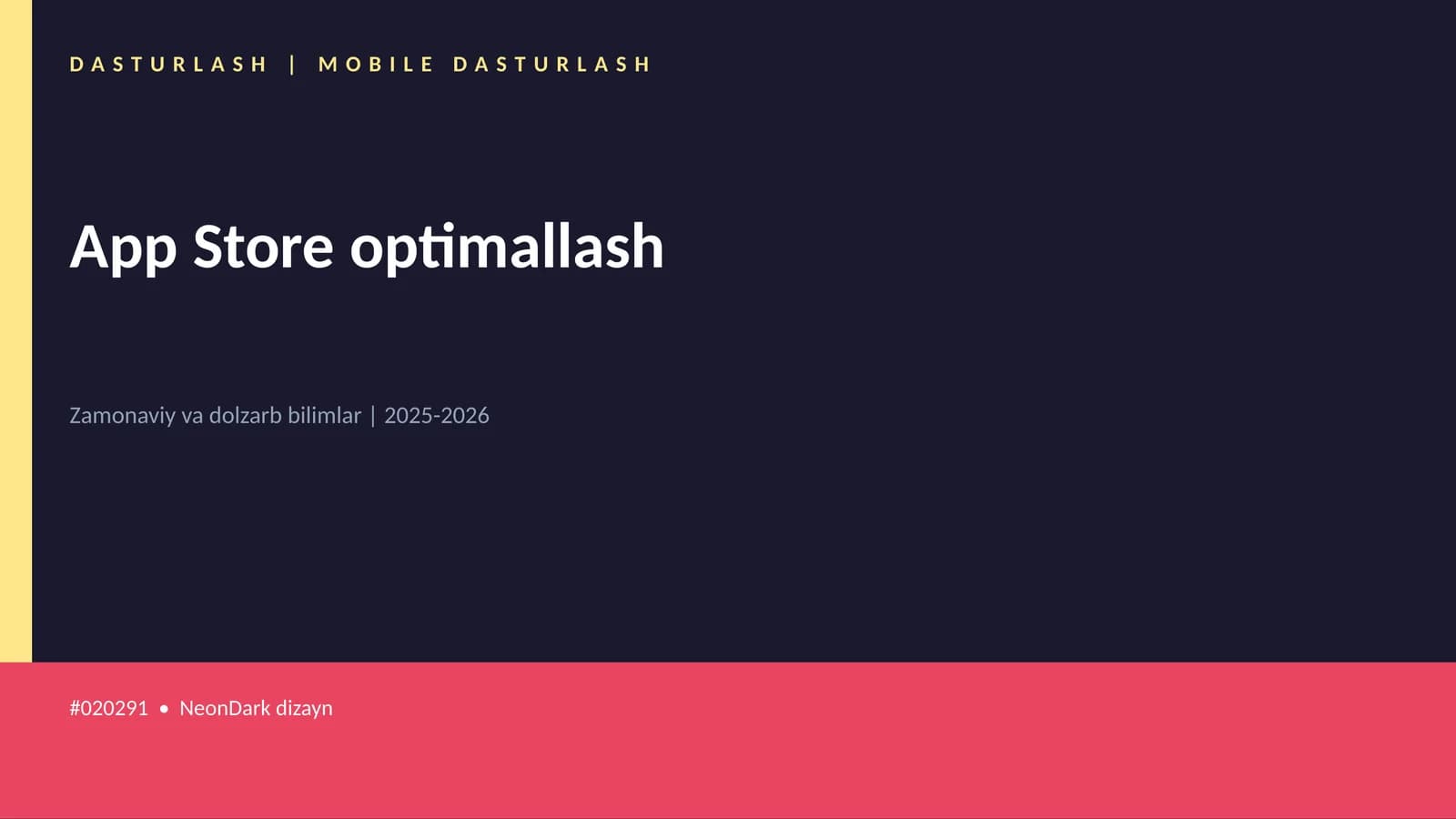 App Store optimallash