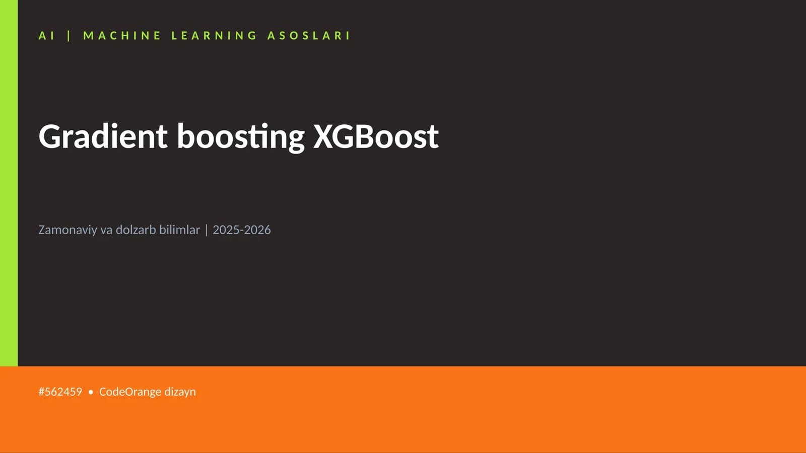 Gradient boosting XGBoost