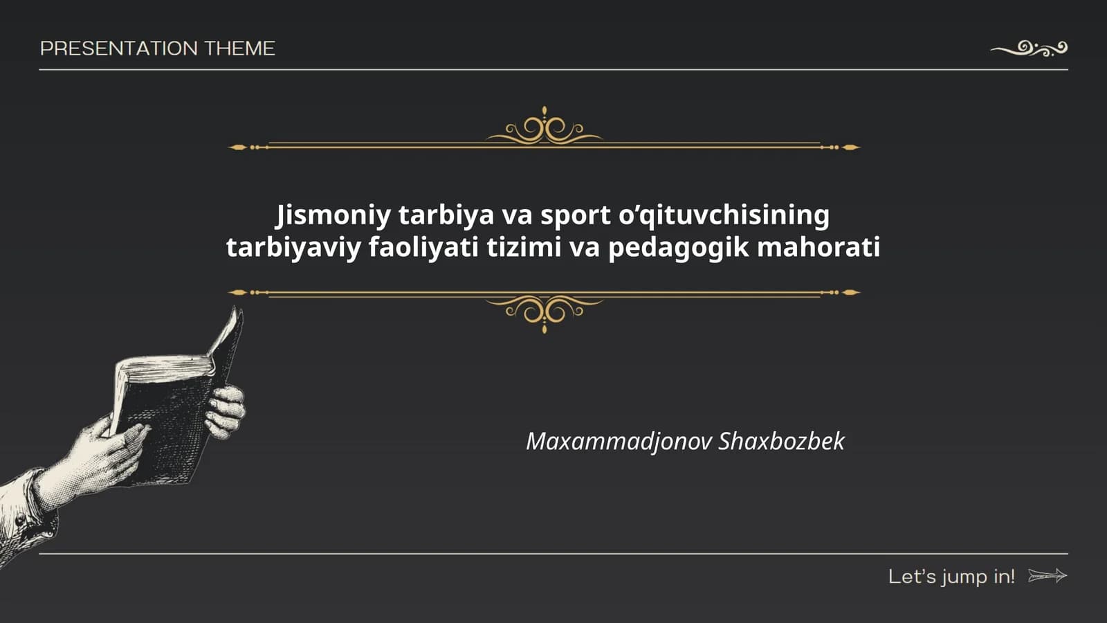 Jismoniy tarbiya va sport o’qituvchisining tarbiyaviy faoliyati tizimi va pedagogik mahorati