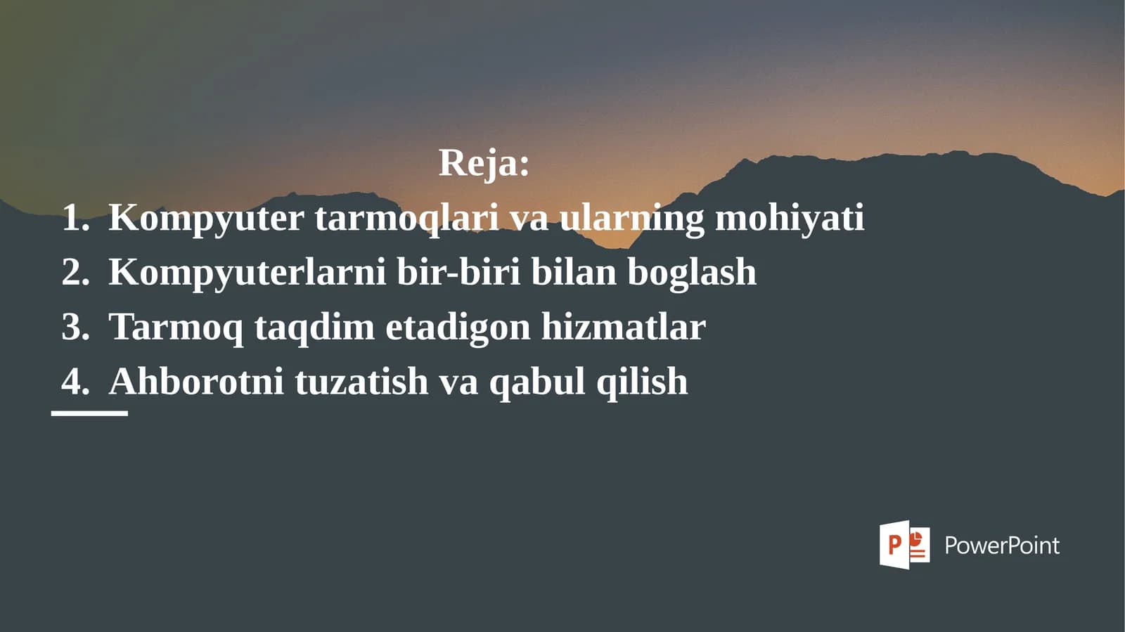 kompyuter tarmoqlari