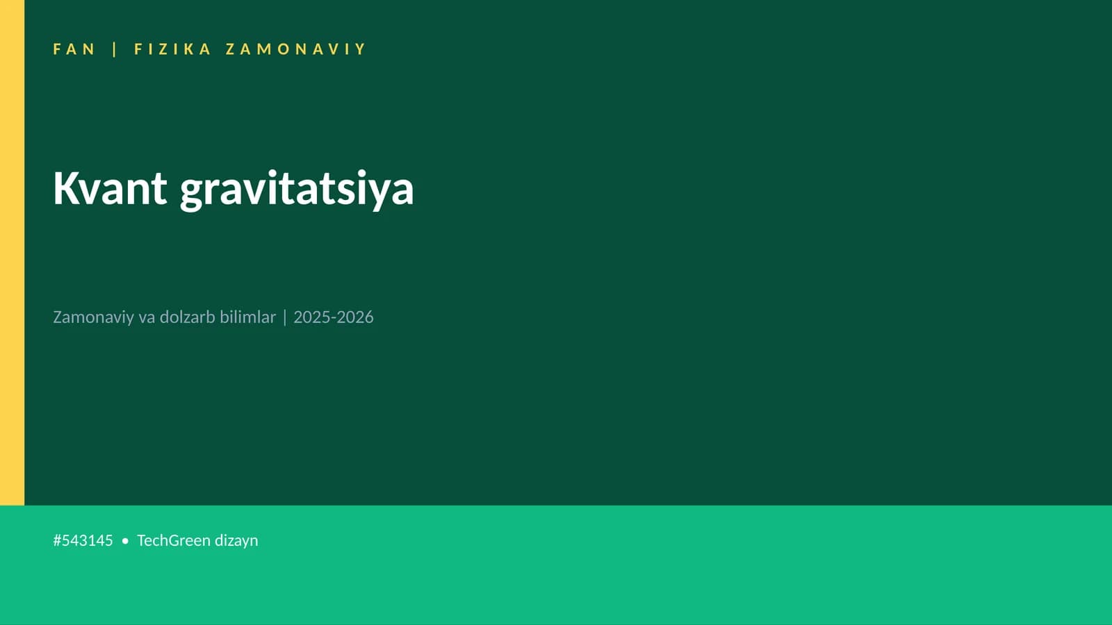 Kvant gravitatsiya