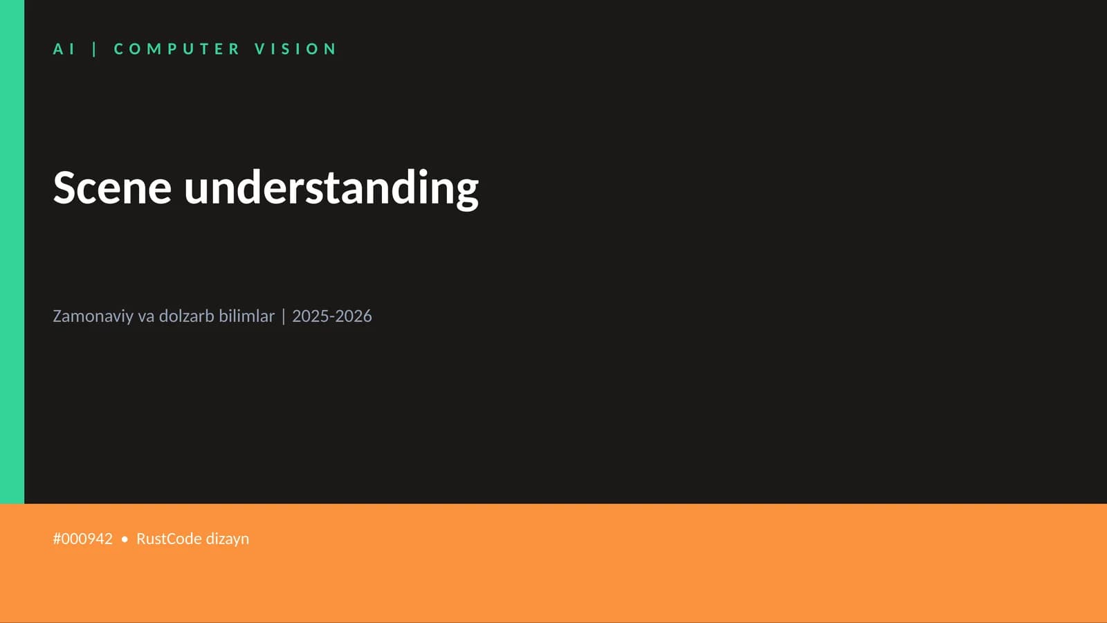 Scene understanding