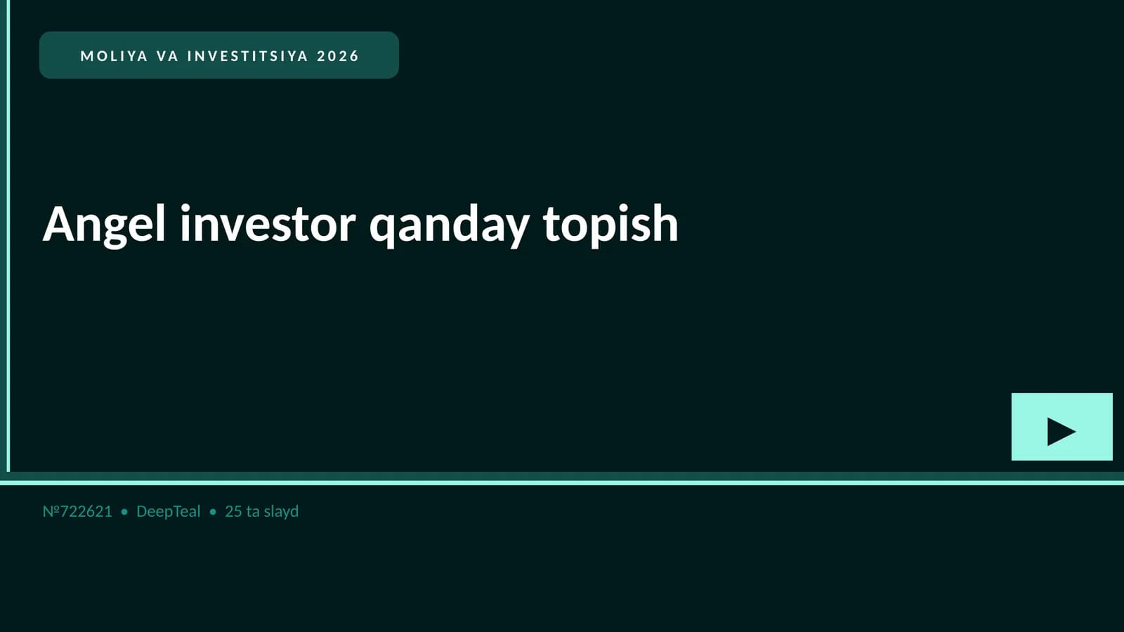 Angel investor qanday topish