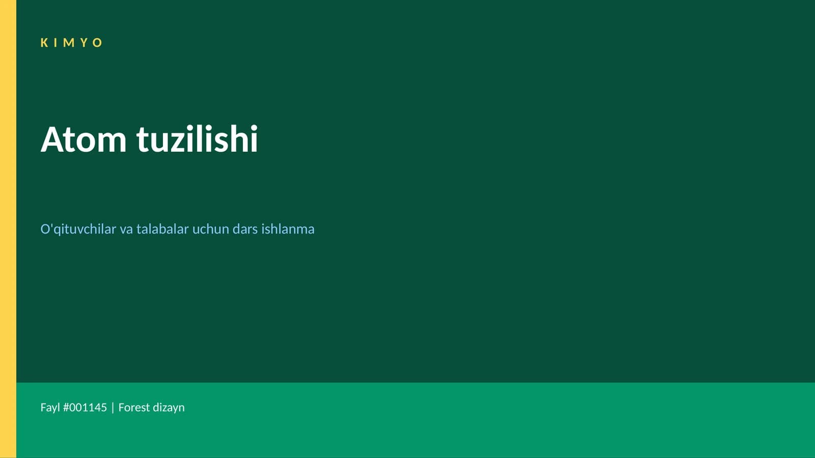 Atom tuzilishi