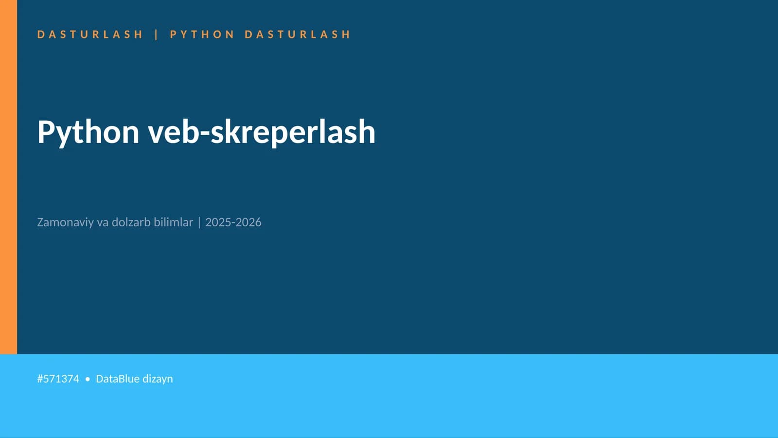 Python veb-skreperlash