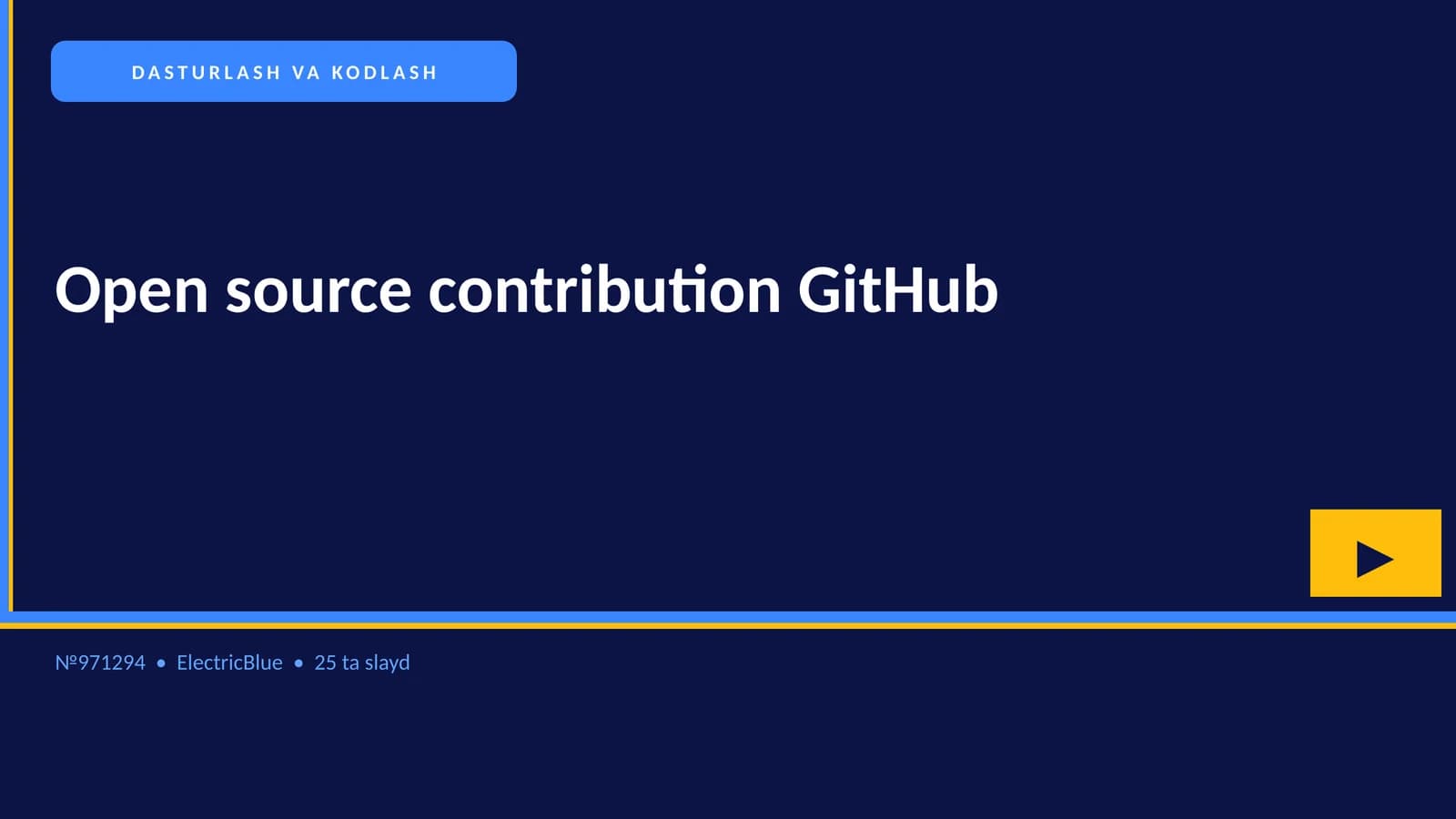 Open source contribution GitHub