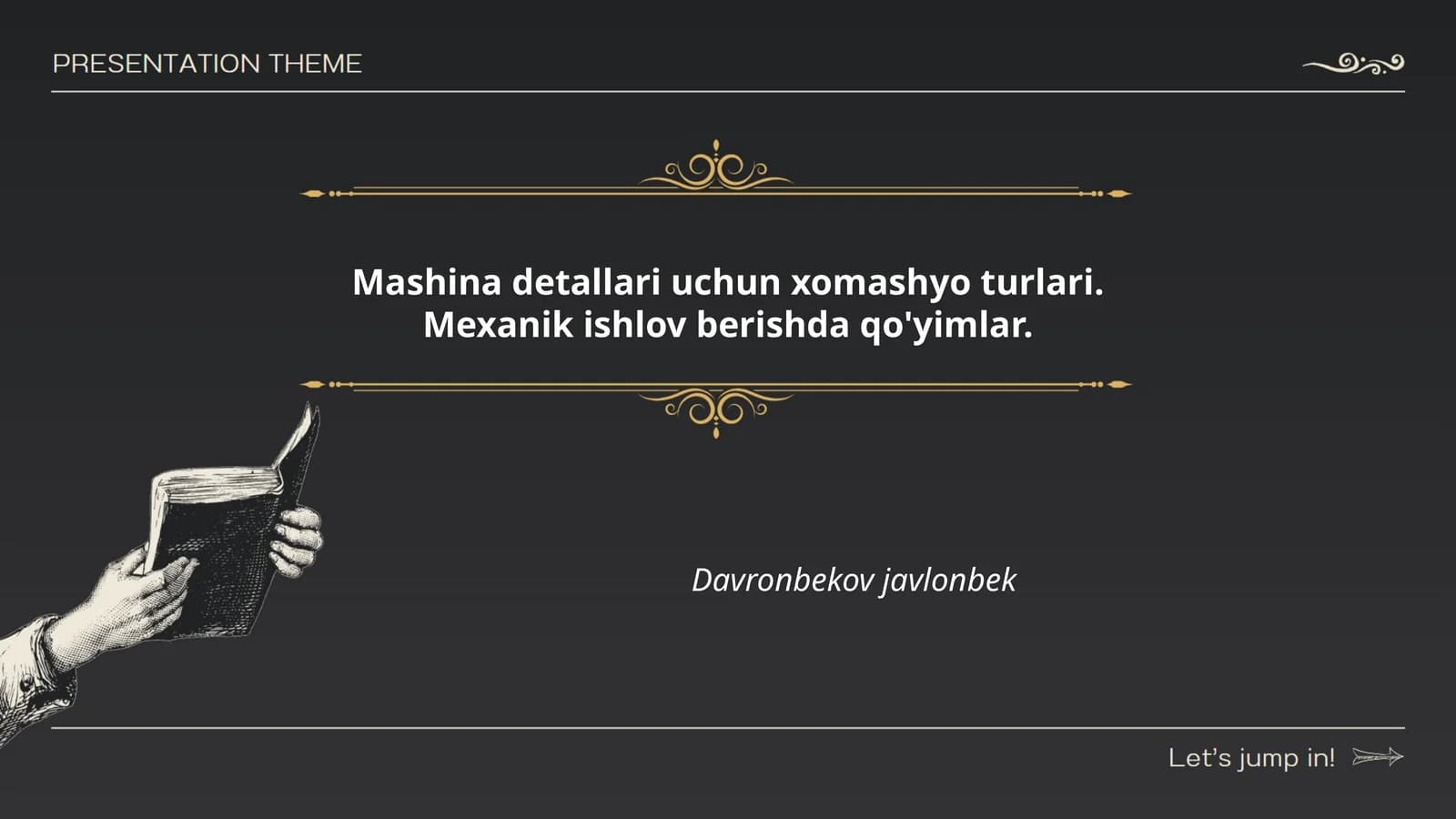 Metall xomashyosi turlari