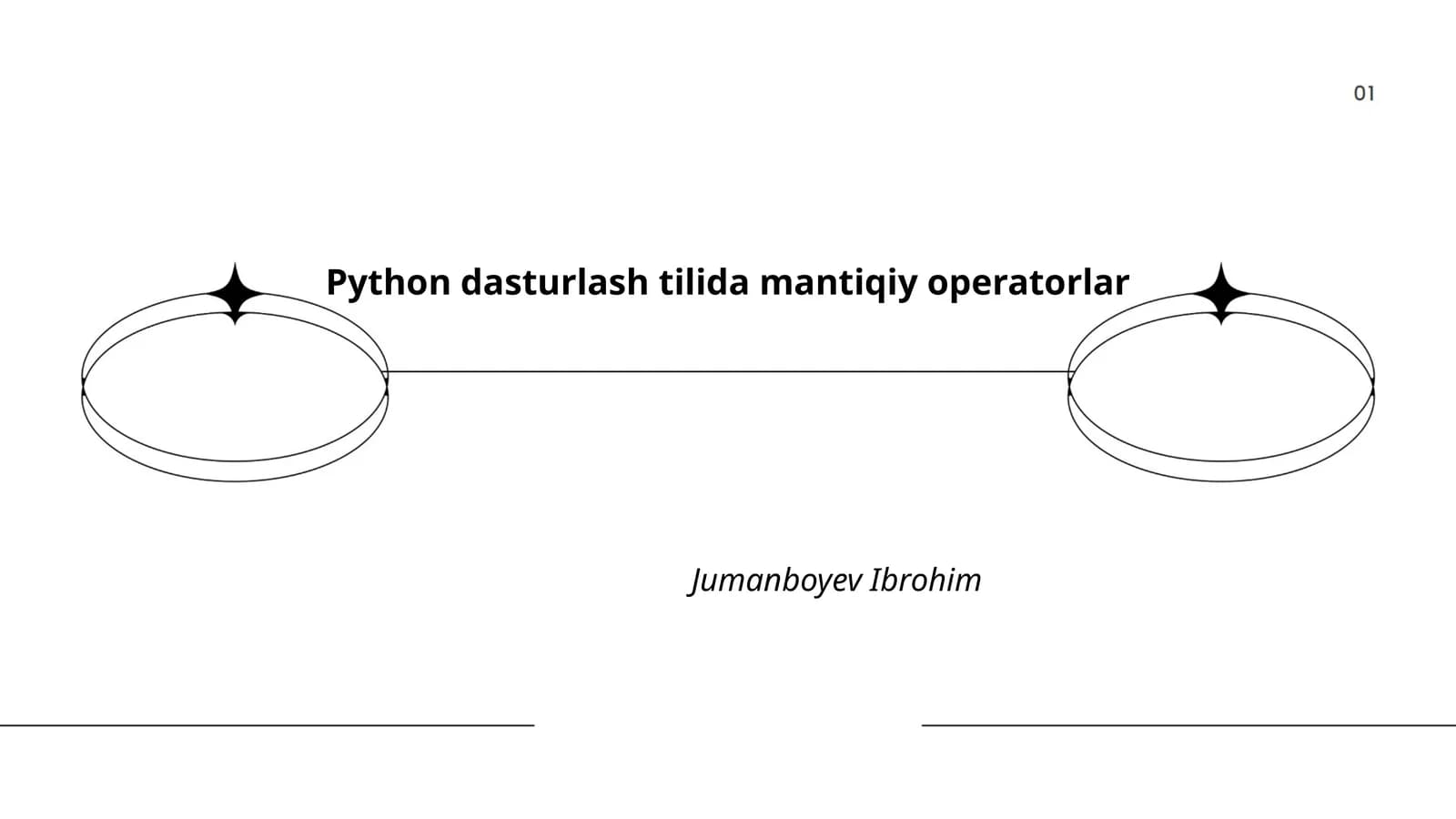 Python dasturlash tilida mantiqiy operatorlar