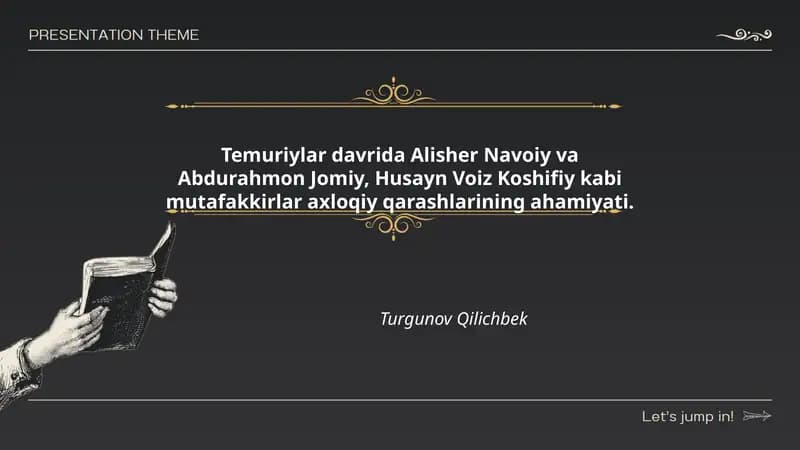 Temuriylar davrida Alisher Navoiy va Abdurahmon Jomiy
