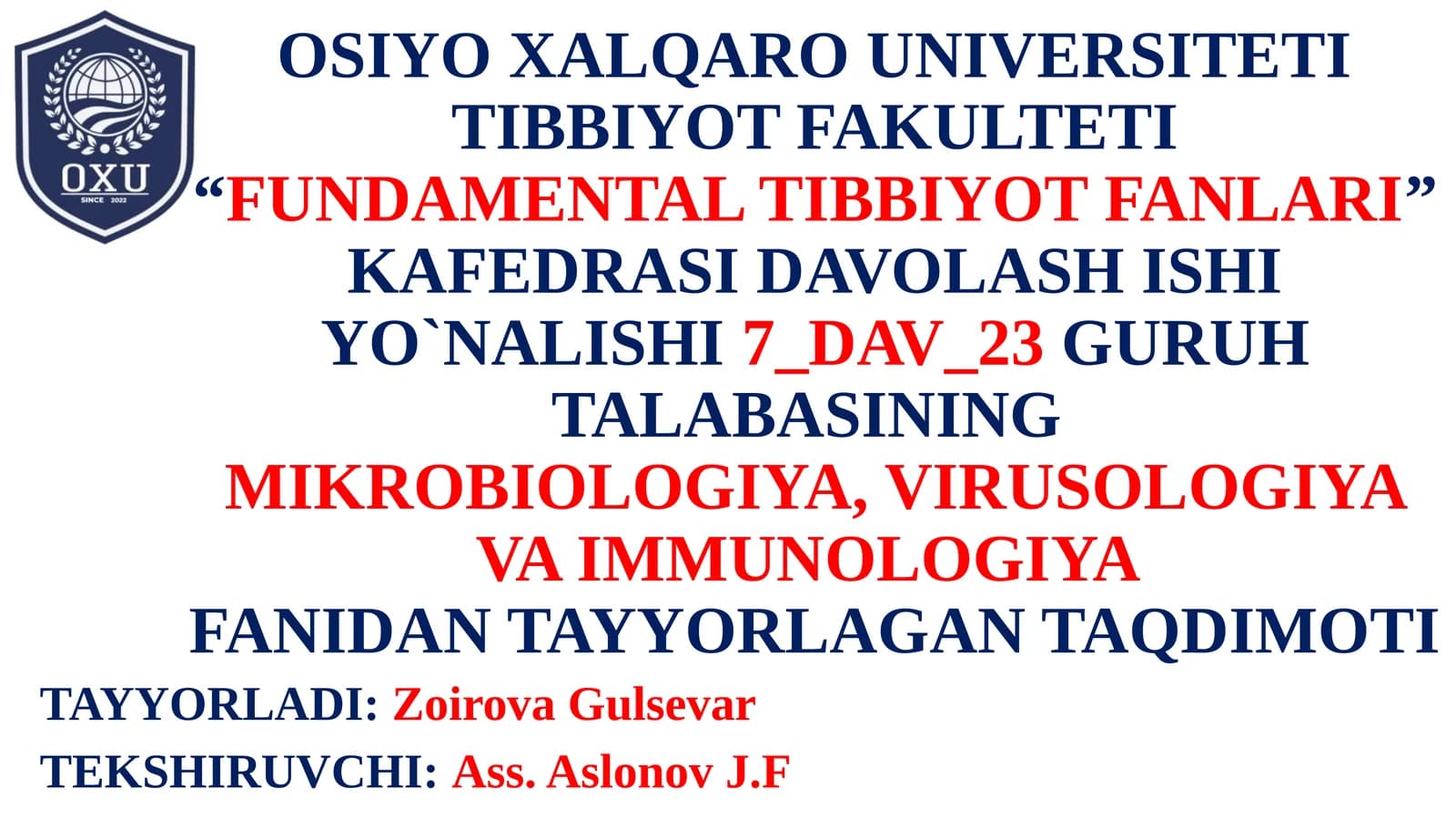 TOSHMALI TERLAMA(tif) KASALLIGINI QO’ZG’ATUVCHISI MORFOLOGIYASI, STRUKTURASI, TARQALGANLIGI, PATOGENLIGI, LABORATORIYA DIAGNOSTIKASI HAQIDA TO'LIQ MALUMOT