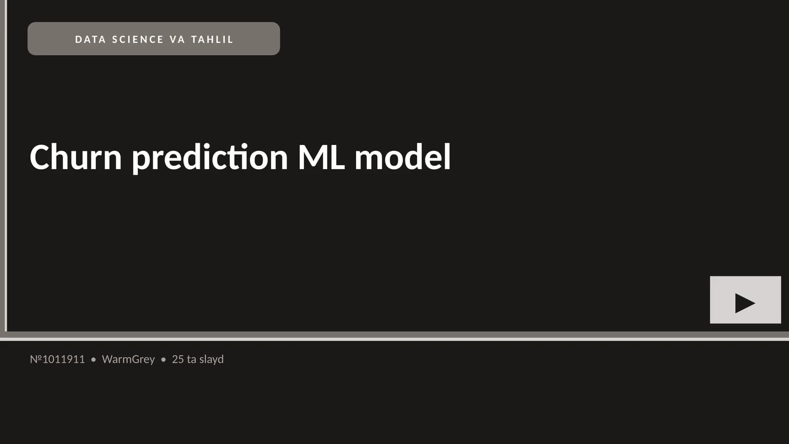 Churn prediction ML model